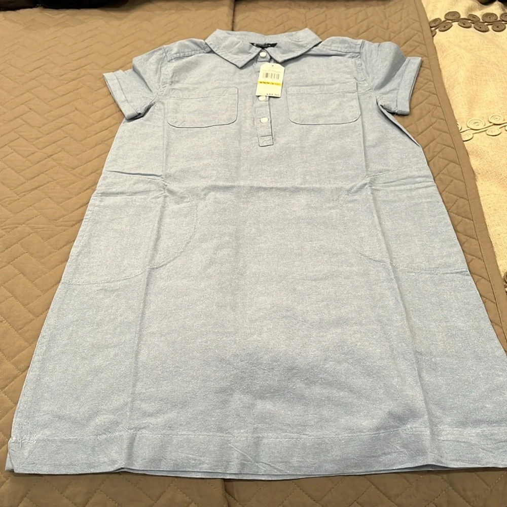 Nautica Girl's Chambray Shirt Dress/NWT/Medium